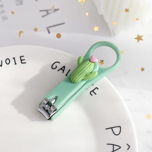 Set di tagliaunghie a forma di cactus, tagliaunghie in acciaio inox, per donne e uomini, tagliaunghie per mani e piedi, strumenti per unghie (2H996)