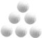 kowaku 6 Stück Tennisbälle, Freizeit-Gummibälle, Profi-Tennisbälle mit einem Durchmesser von 6,4 cm, Trainingsbälle, verschleißfest, für drinnen und draußen Training, Weiß