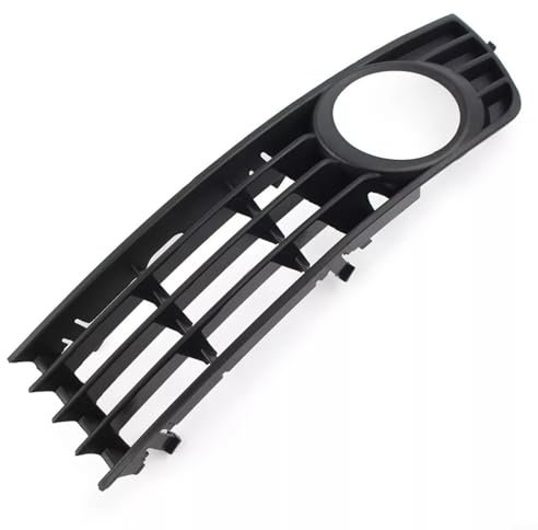 Rejilla para parachoques delantero izquierdo y derecho, rejilla de plástico negro, cubierta de luz antiniebla para A4 B6 Sedan 2001-2005 (izquierda)