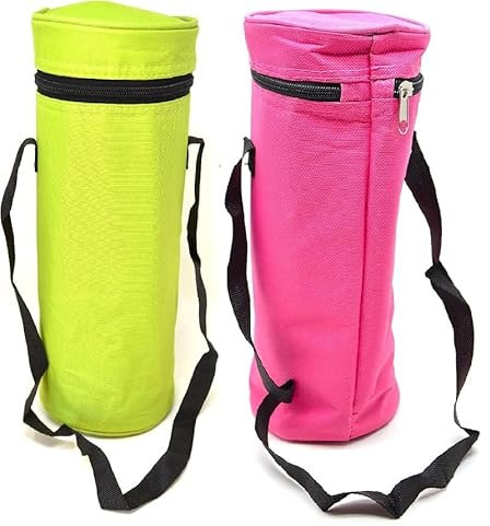 2 x Verde y Rosa Hombres y Mujeres 3L Total Hidalgo 1.5l Botellas Enfriador Flexible portátil para Playa Camping Bolsa térmica Camping Enfriador Camuflaje Militar