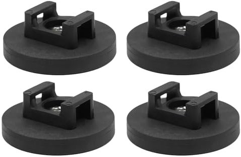 NIYATA 4 bridas magnéticas, organizador de cables de 43 mm, soporte magnético para cables, cables magnéticos para coche, oficina y hogar