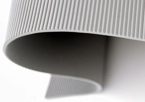 Gummi Isoliermatte I 50.000 Volt I 4,5 mm I grau I VDE 0303 I Gummimatte I Feinriefenmatte (2m²: 1,0 x 2,0 m)