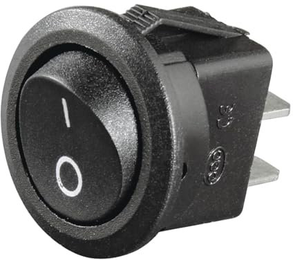 Hama Auto Schalter Rund Wippschalter 10A/12V Schwarz