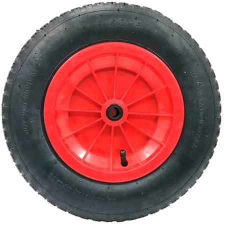 14 Pneumatic 3.50-8 Wheelbarrow Wheel Replacement Tires and Inner Tube for Gardeb Trolley, Hand Truck, Go Cart, Sack Truck