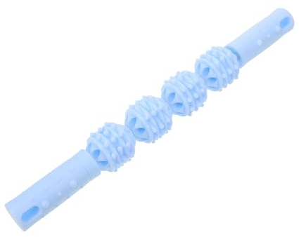POPETPOP Massagestab Yoga-Rollenmassage Massagerolle für die Beine massagezubehör Beinmassage manuelles Rollenmassagegerät Massagerollenstab Mehrzweck-Massagegerät Nackenrolle Abs Sky-blue
