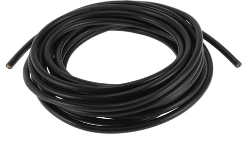 Partuto 1 Pcs 20AWG Universal Ground Wire Car Radio, Automotive, Car Speakers Power Wire Fully Insulated& Soft Touch Jacket TC Black 16FT 3 Conductor