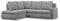Mebligo - Ecksofa mit Schlaffunktion und 2 Bettkasten Cord - Grau 230x89x200 (BxHxT) FORESTA - Links Eckcouch, Sofas & Couches, Couch L Form, Cauchsofa, Sofa Wohnzimmer, Ecke Sofa