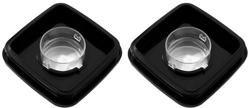 Plawee 2X Tapa Cuadrada de Licuadora Y Tapa Central para Jarra de Licuadora Os-TER Compatible con Reemplazos de Tapa de Jarra Cuadrada de Licuadora 4903