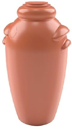 Ondis24 Regenspeicher Regentonne Regenwassertonne Wasserbehälter Wasserspeicher Amphore Terracotta aus Kunststoff mit 2 Entnahmestellen (200 Liter)