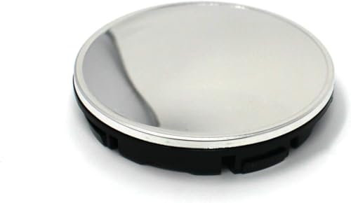 XMYCD 4 Stück Nabendeckel für FIAT 500 2011-2023, Auto Radnabendeckel, Auto Zubehör für Radnaben,Chrome-60mm