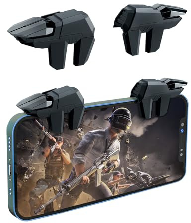 DiyGody PUBG Mobile Game Trigger für PUBG & Call of Duty, 4 Buttons Auslöser Joystick Gaming Gadgets Kompatibel mit iPhone & Android, Aim & Fire Game Phone Button Empfindlichen Ziel Feuerauslösern