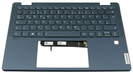 Lenovo 5CB1H24591 Original Tastatur inkl. Topcase DE (deutsch) blau | mit Backlight für Yoga 6 13ABR8 (83B2), Yoga 6 Gen 7 (82UD)