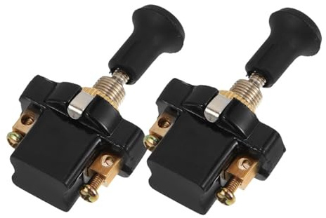 Mikikit Interrupteur à Tirette Lot de 2 12 V pour Phares Camion Commande Moteur Manuel Adapté Véhicules Lourds