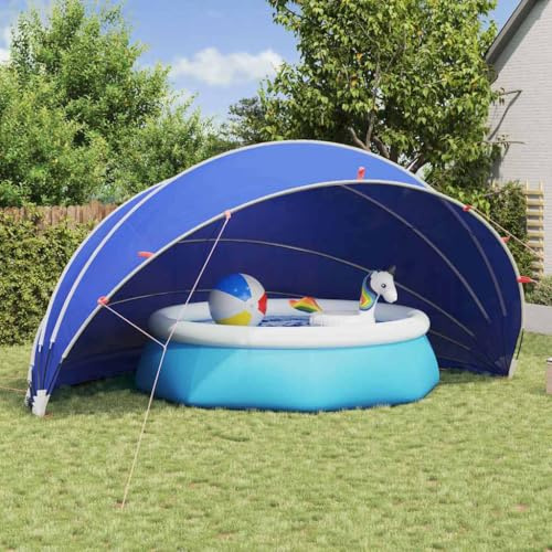 Emmtore Pool-Dome,Garten und Terrasse,modernes Outdoor-Dom,UV-Schutzverdecke,Faltbare Poolabdeckung,Wasser für Sommerpools Grün,592 x 590 x 275 cm