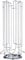 Capstores 50.48574 Tavolaswiss Porte capsules rotatif pouvant contenir 24 capsules Dolce Gusto Acier chromé
