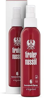 Tiroler Nussöl Sonnenöl Spray original LSF 6 wasserfest, 1er Pack (1 x 150 ml)