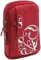Baxxtar Housse Sac de Style pour Appareil Photo numérique Compact, en Rouge (avec bandoulière - Boucle de Ceinture) par Exemple Compatible avec Kodak Pixpro FZ53 FZ55 X55 etc.