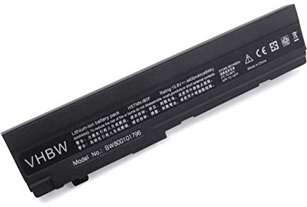 vhbw Batería Compatible con HP Mini 5000, 5100, 5101 FM955UT, 5101 FM955UT#ABA, 5101 FM956UA#ABA, 5101 Notebook (4400 mAh, 10,8 V, Li-Ion)