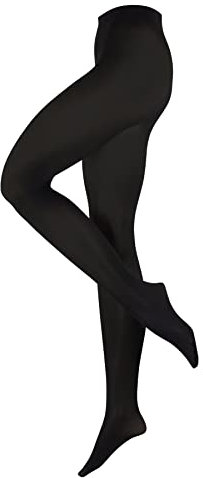 ESPRIT 50 DEN W Ti semi-opaques unis 1 paire, Collants Femme, Noir Black 3000-O, 44-46