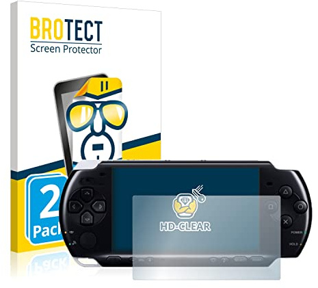 BROTECT (2 Stück Schutzfolie für Sony PSP 3004 Displayschutz Folie Made in Germany, Ultra-Klar