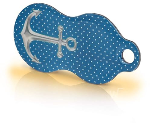 Einkaufswagenlöser ® Anker/Entriegler für Einkaufswagen – inkl. 1 Jahr Schlüsselfundservice/Einkaufswagenchip abziehbar/Einkaufschip zum rausziehen/Schlüsselanhänger Metall / 1 Stück