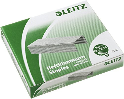 LEITZ® Heftklammer, 25/10, verzinkt (1.000 Stück), Sie erhalten 1 Packung á 1000 Stück