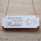 Schild « KANINCHEN » 15 x 5 cm - Dekoschild Holzschild Türschild Hase Karnickel Jäger Jagd