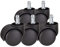 Youngine Office Chair Casters Wheels Replacement Heavy Duty 2 Inch Swivel Chair Wheels for Floor Protecting Smooth Rolling Computer Gaming, Standard Grip Ring Mounting Stem (Set of 5)