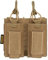 EXCELLENT ELITE SPANKER Oben offen Einzel/Doppel/Dreifach Mag Pouch für M4 M16 AK AR Magazintasche und Pistol Mag Pouch(Doppel+Braun)