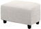 WINS Housse Ottoman Housse de Protection pour Repose-Pieds rectangulaire Housse de Pouf Carre Extensible Housse de Ottoman canape Pouf rectangulaire Ivoire