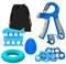 MoKo Set di Manopole Mani [6 Pezzi], Pinza Mano, Allenamento per Impugnatura, Potenziamento Muscolare, Palla Antistress, Presa Rinforzante, Attrezzi Palestra Casa, Accessori per Fitness, Blu