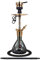 Amy Deluxe Shisha »Fusion Kite S« SS34.02 - Edelstahl - Schraubsystem, Closed Chamber, Schliff Adapter - mit Zubehör: Schlauch, Mundstück, Kopf mit Kaminaufsatz