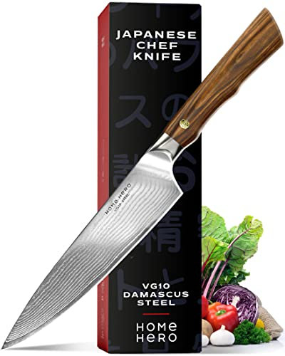 Home Hero Ultra-Sharp Stainless Steel Kitchen Knife Set - Chef Knives Set - Japanese Chef Knife