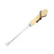 Rekord Unkrautstecher (Edelstahl) mit Holzgriff und Aufhängeband Gesamlänge: 31 cm, Unkrautvernichter, Unkrautjäter, Löwenzahnstecher, Unkrautausstecher