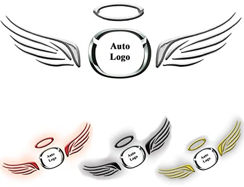 Auto Aufkleber 3D Flügel Engelsflügel Angel Emblem Car Sticker Autoaufkleber Engel (Rot)
