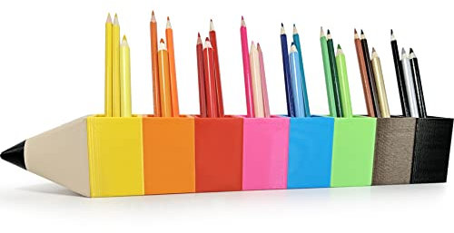 KAJAWIS Schreibtisch-Organizer Kinder Schreibtisch stiftesorter eko Organizer für Bleistifte Organizer für Buntstifte (8 Farben)