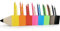KAJAWIS Schreibtisch-Organizer Kinder Schreibtisch stiftesorter eko Organizer für Bleistifte Organizer für Buntstifte (8 Farben)