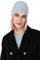 Style & Republic Kaschmir Sport Mütze-Beanie Damen aus 100% Cashmere - Dein kuscheliger Premium Strick Beanie für stilvolle Herbst- & Winter-Momente - Pastellblau