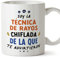 MUGFFINS Tazas para TÉCNICA DE RAYOS mujer - En Español - Todos te advirtieron - 11 oz / 330 ml - Regalo original y divertido