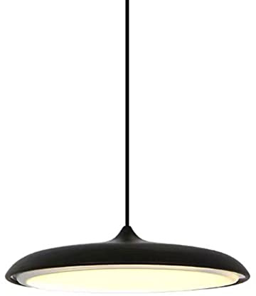 JISHUBO Nordic Simple Style Metal Hanging Light LED Light Source Chandelier Creative Flying Saucer Shape Pendant Lamp Shade Living Room Dining Room Office Lighting Fixtures