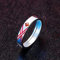 XJruixi Anime Darling In The Franxx Ring HIRO Zero Two Cosplay Adjustable Unisex Couple Lover Rings Jewelry Gift Prop Accessories