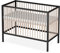 Sämann Beistellbett Dreamy 60x120 cm mit Matratze & Umbauseite - Beistellbett 4 in 1 Juniorbett - umbaubar zu Babybett - Beistellbett aus Buchenholz schwarz/Natur