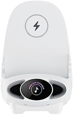 Mini Chair Wireless Fast Charger Multifunctional Phone Holder,Portable Mini Wireless Charger,Creative Wireless Charging,Fast Wireless Charging Stand,Desk Chair Modelling Mobile Phone Holder (White)