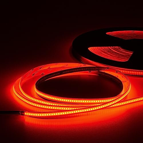 HEXIM COB LED Strip, 1-15 Meter LED Streifen, Auswahl: weiß/CCT/RGB, dimmbar 24V, IP20, 3000-6000K, Band 8mm breit, Lichtleiste lights stripe (6,5 Meter RGB)