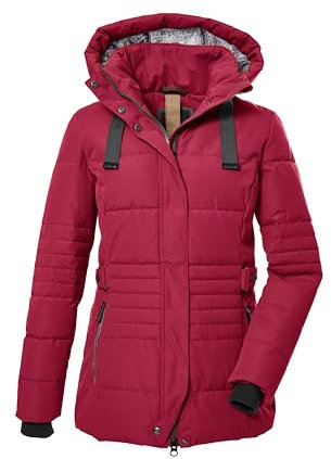 G.I.G.A. DX Damen Steppjacke mit abzippbarer Kapuze/Funktionsjacke in Daunenoptik GW 25 WMN QLTD JCKT, tiefrot, 50, 39930-000
