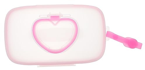 TOYANDONA 1stk Liebe Feuchttücherbox Tragbarer Wischtuchspender Tragbarer Beutel Für Feuchttücher Wiederverwendbarer Behälter Für Wischtücher Windel Wanne Neugeboren Pp-Kunststoff Heizung