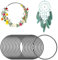 Wekuw 15 Stücke Metallringe zum Basteln, Deko Ringe 10cm Dekoring zum Aufhängen Makramee Zubehör Ringe, für Traumfänger Wickeltechnik Floristik Hochzeitskranz Weihnachtsdekoration (Schwarz)