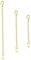 Gold Necklace Extender,3 PCS Alloy Chain Extenders Delicate Jewelry Extenders with Lobster Claw Clasp, 2/3/4 inch Chain Extension for Necklaces Braclets Anklets, Jewelry Making Supplies for Women