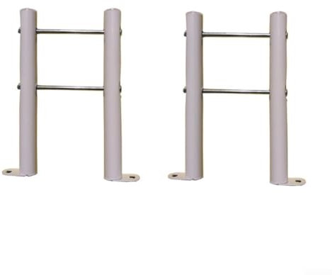 SPORTARC 2 pies de radiador de hierro fundido, soporte de suelo de radiador grueso, soporte fijo vertical, kit de soporte de patas de radiador de montaje en suelo (10 cm)