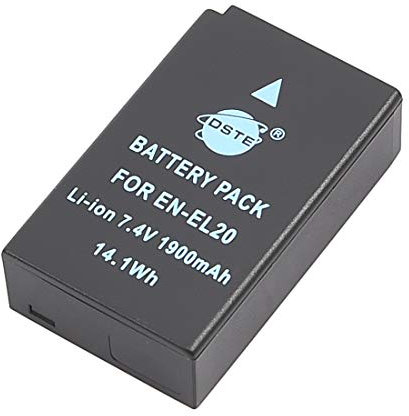 DSTE EN-EL20 EN-EL20a ENEL20 Batterie Compatible avec Nikon 1 J1, 1 J2, 1 J3, 1 S1, 1 V3, 1 AW1